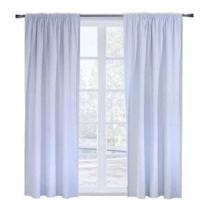 Thermalogic 1 Panel Thermal Energy Saving Blackout Curtain Liner 45 x 56” White